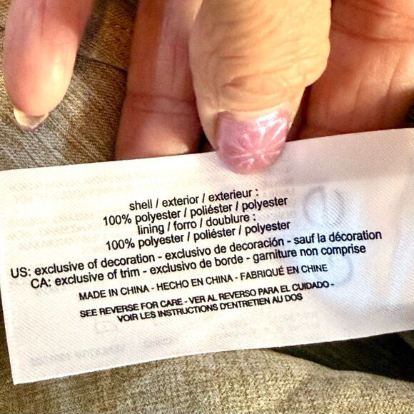 NWT  Bass Outdoor Men's Heathered Flannel Sandy Beige color, Button-Down Shirt. - Picture 10 of 16